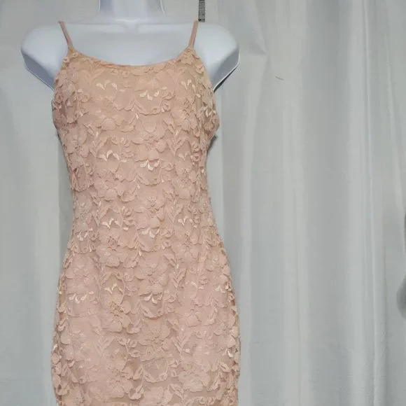 strapless red lace dress Lilian Sequin Strapless Lace-Up Mini Dress main image 1